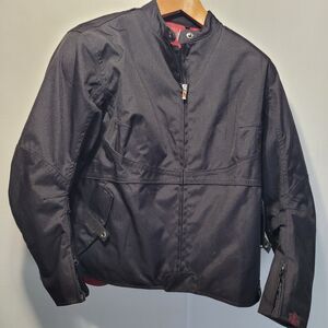 Power Trip Womans Diva Jacket Black Motorcycle Coat Riding Diva Sz 1=34-36) Lg